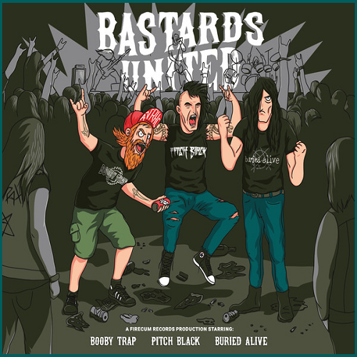 BOOBY TRAP / PITCH BLACK / BURIED ALIVE Bastards United CD