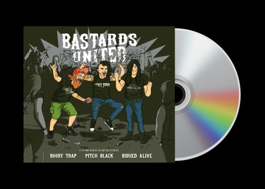 BOOBY TRAP / PITCH BLACK / BURIED ALIVE Bastards United CD